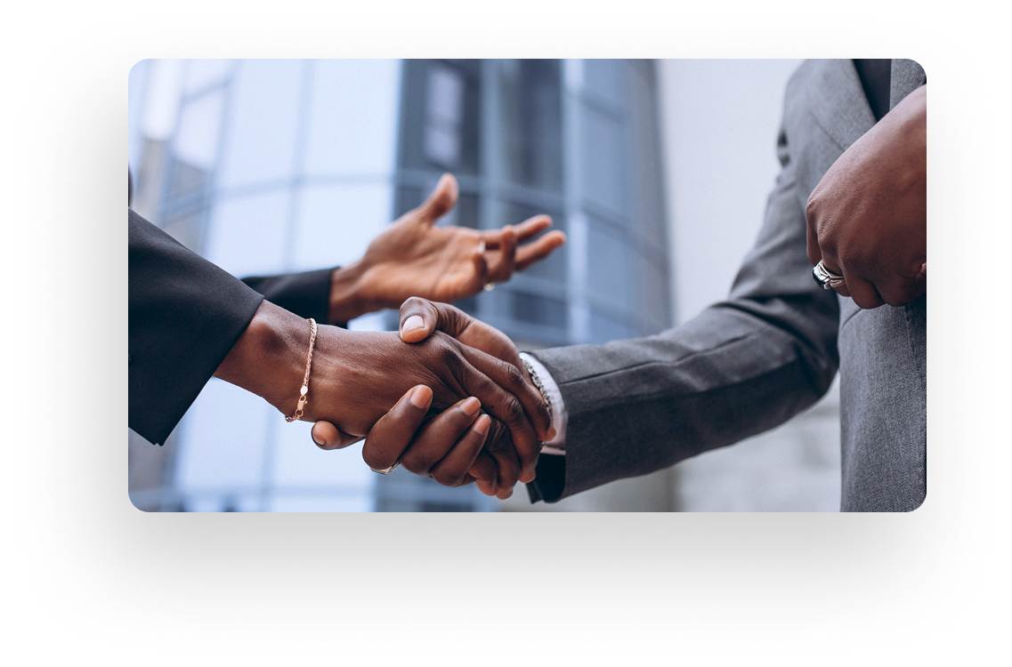 Business handshake